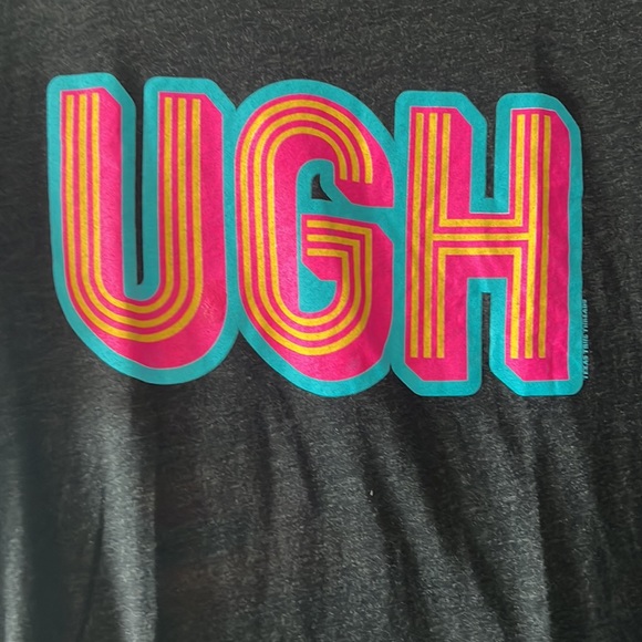 Texas True Threads graphic t-shirt “UGH” XL gray tee soft casual lounge wear - Picture 2 of 8